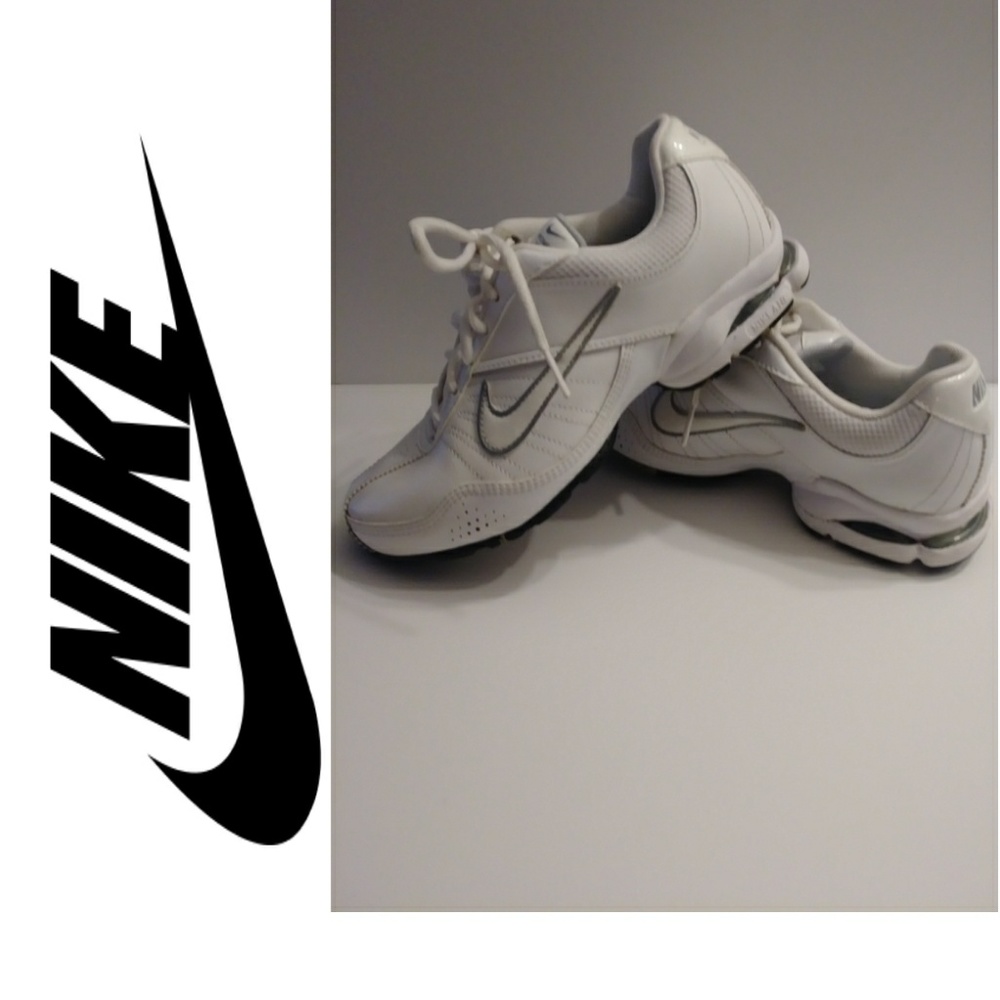 Nike Air White and Silver Training Shoes Size 7